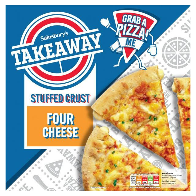 Sainsbury's Takeaway Stuffed Crust Four Cheese Pizza 445g