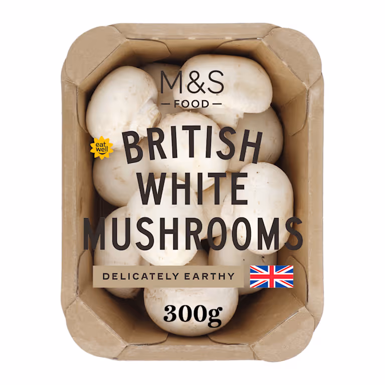 M&S British White Mushrooms