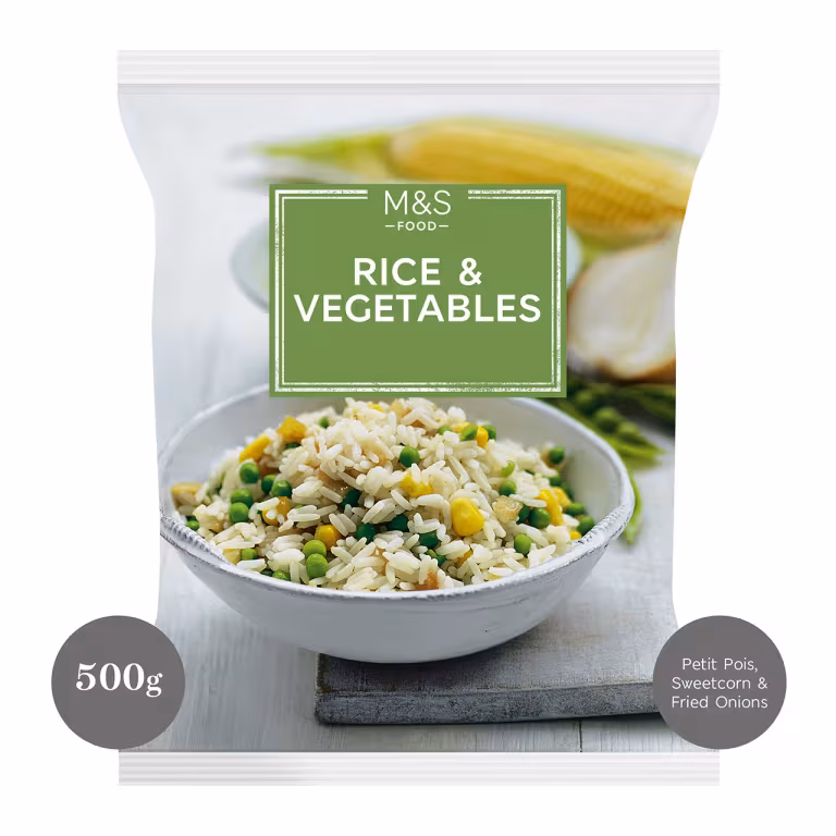 M&S Frozen Rice And Vegetables