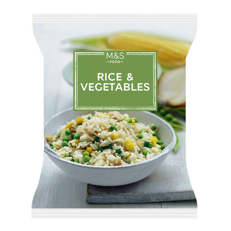 M&S Frozen Rice And Vegetables