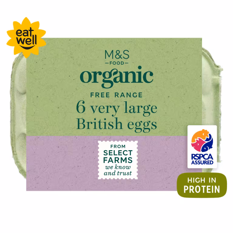 M&S Organic Free Range Very Large Eggs