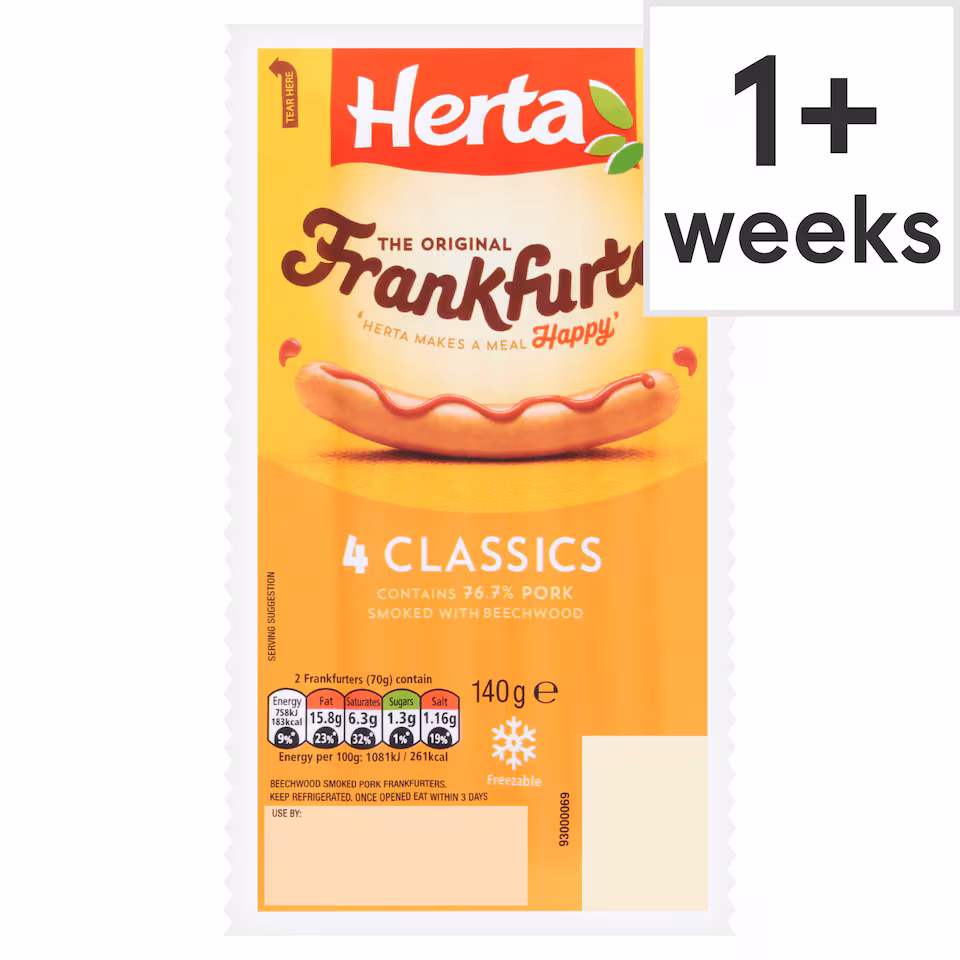 Herta Original Frankfurter Classics 4S 140G