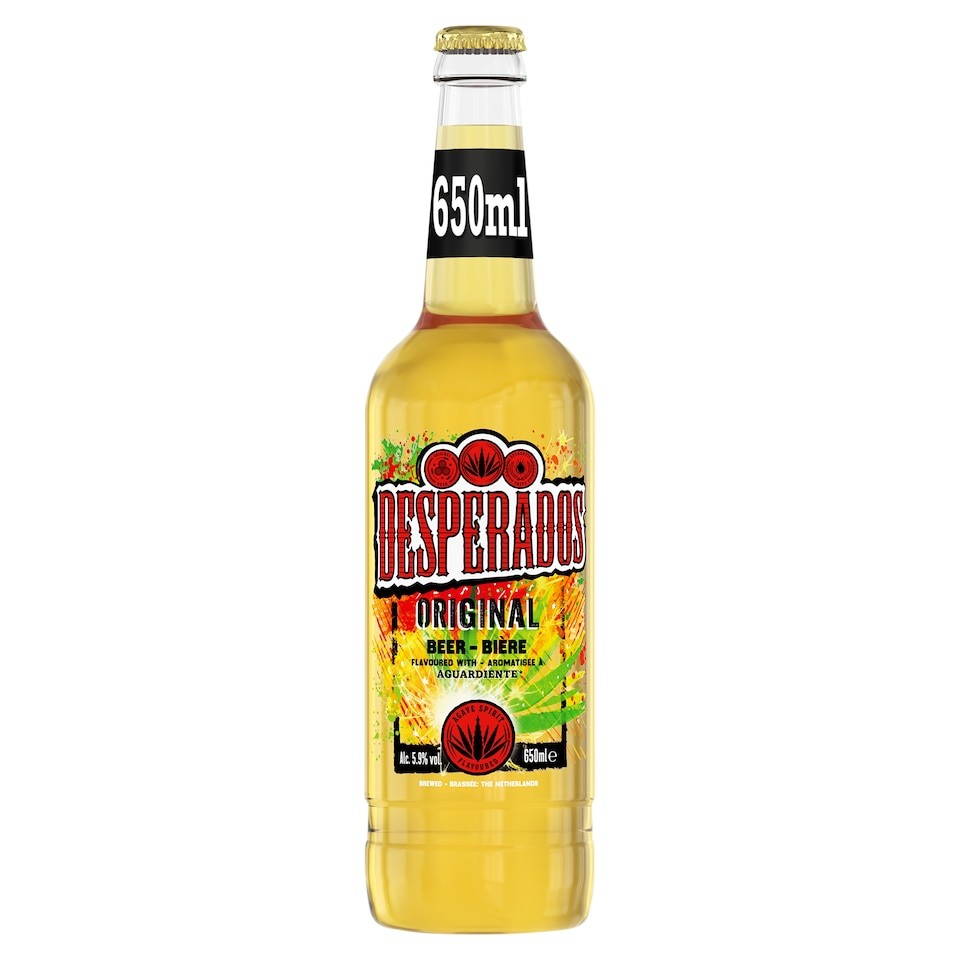Desperados Tequila Flavoured Lager Beer Bottle 650ml