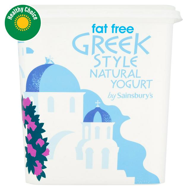 Sainsbury's Fat Free Greek Style Natural Yogurt 1kg