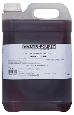 Rødvinseddik 5l Martin Pouret
