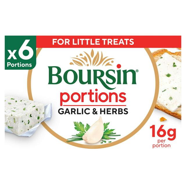 Boursin Garlic & Herb French Cheese Portions x6 96g