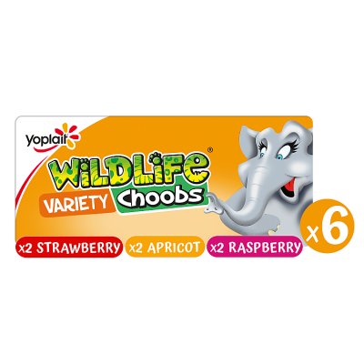 Yoplait Choobs Wildlife Variety Kids Yogurts