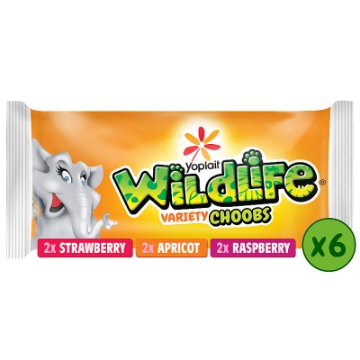 Yoplait Choobs Wildlife Variety Kids Yogurts