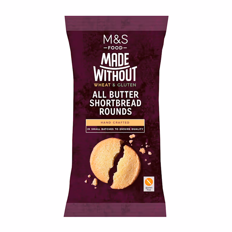 M&S Made Without Wheat All Butter Shortbread Rounds