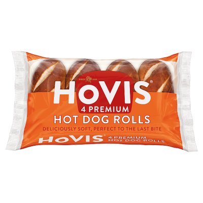 Hovis 4 Hot Dog Rolls