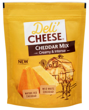 Revet Ost 140g Blanding av To Typer Cheddarost av Pasteurisert Melk