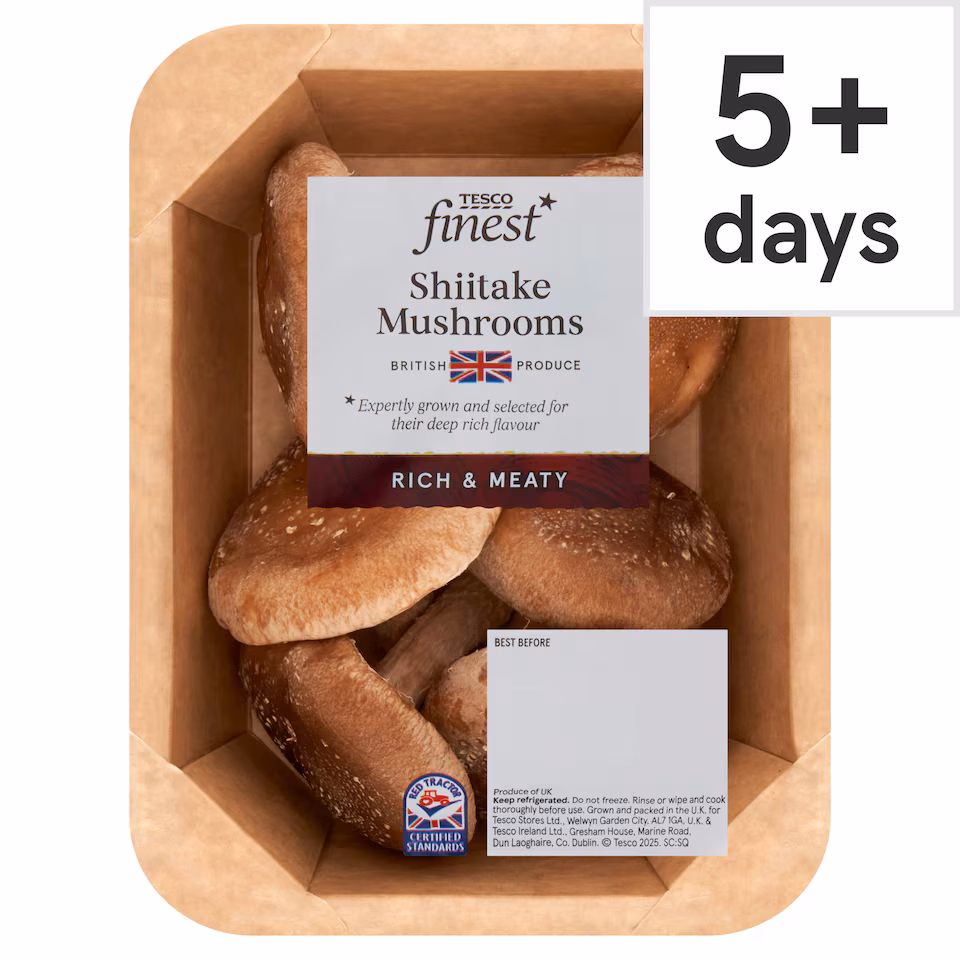 Tesco Finest Shiitake Mushrooms 125G