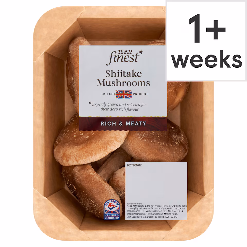 Tesco Finest Shiitake Mushrooms 125G