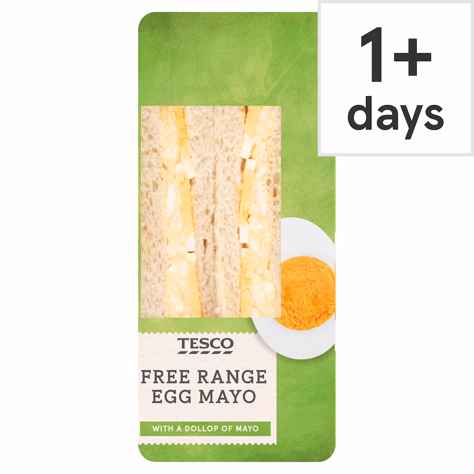 Tesco Free Range Egg Mayonnaise Sandwich