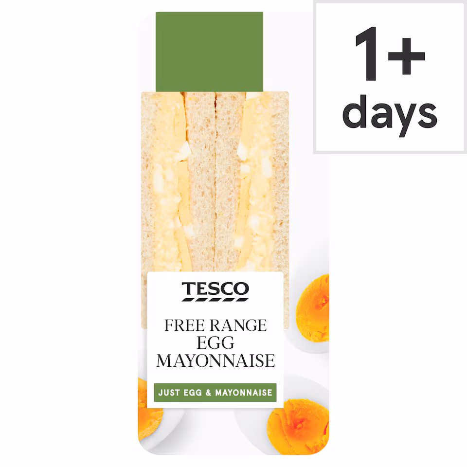 Tesco Free Range Egg Mayonnaise Sandwich