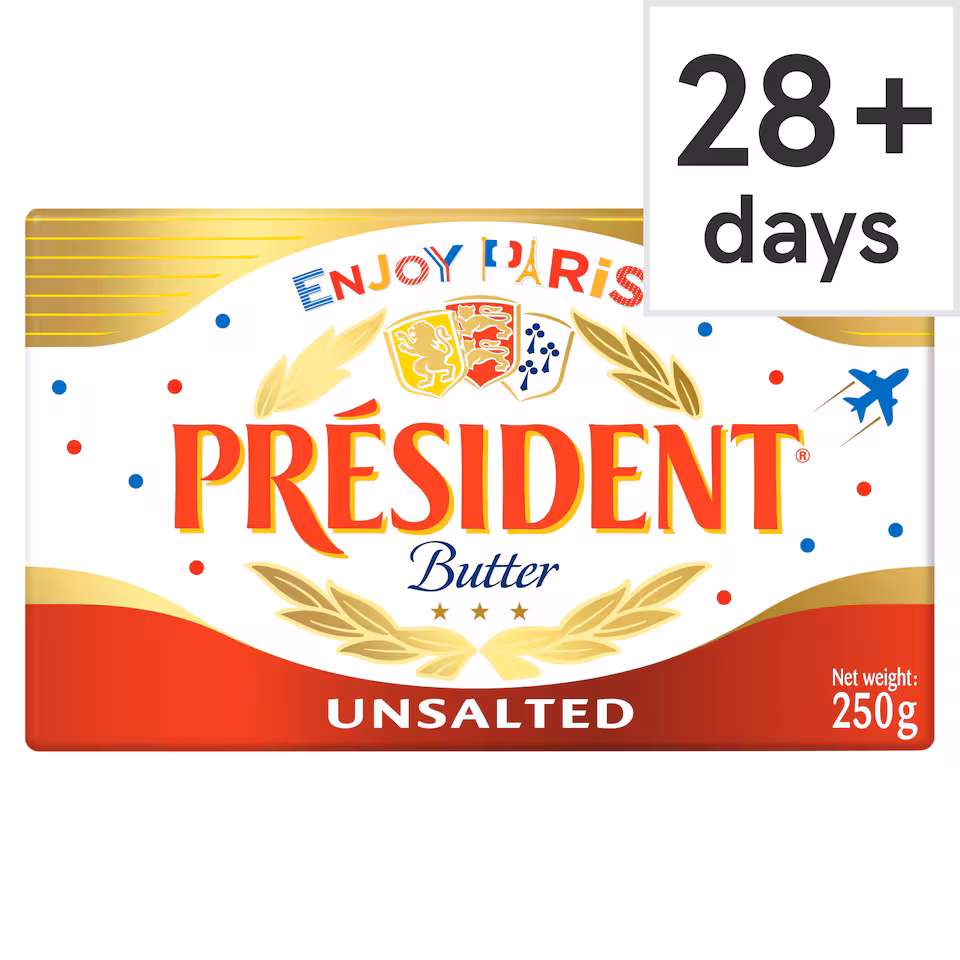 Président French Unsalted Block Butter 250g
