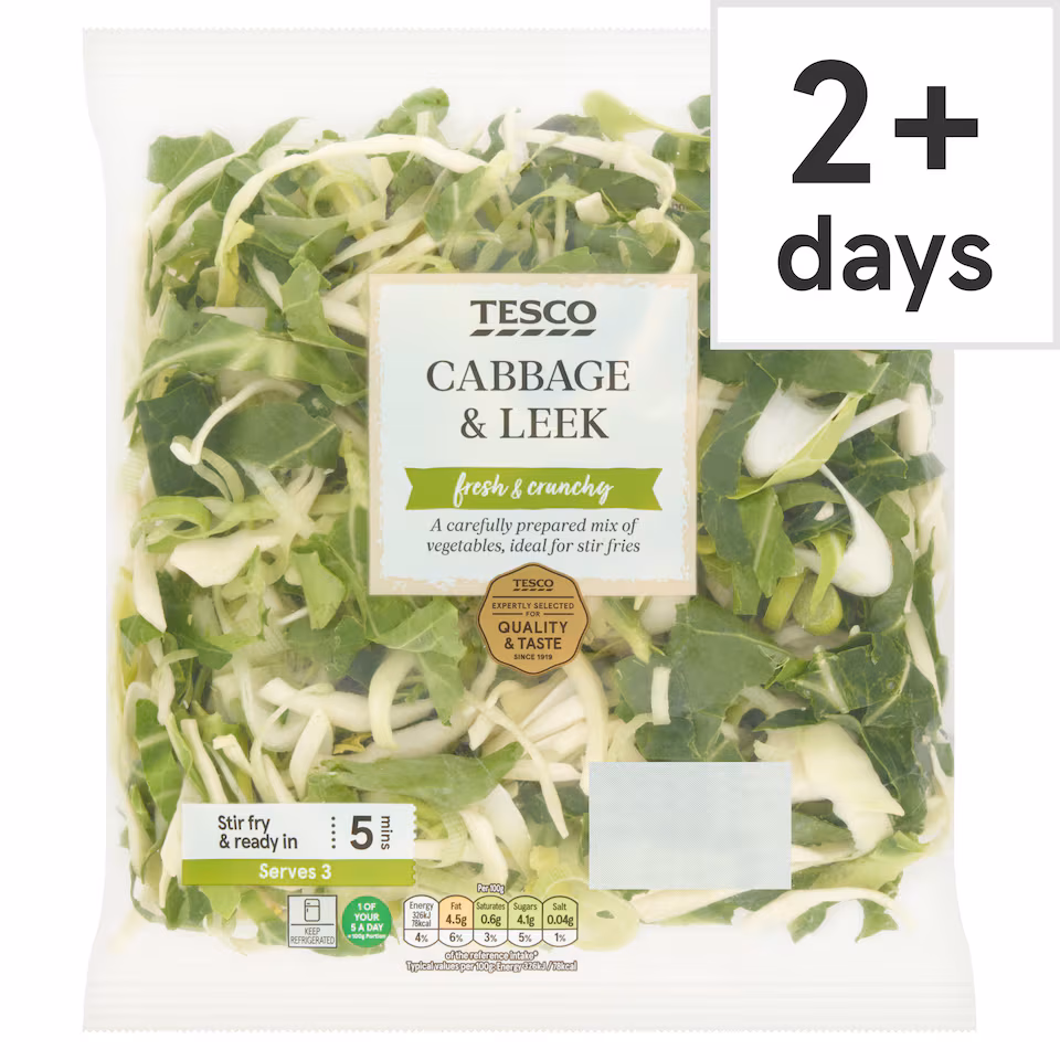Tesco Cabbage And Leek