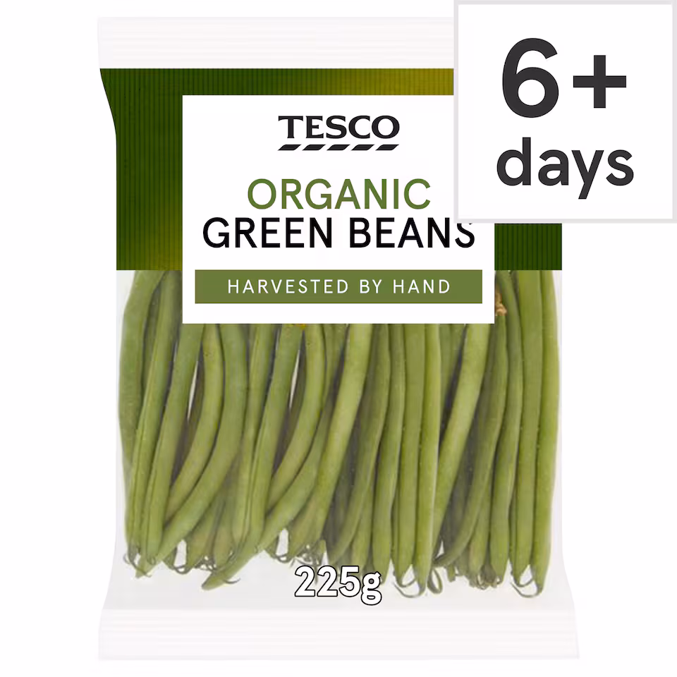 Tesco Organic Green Beans 225G