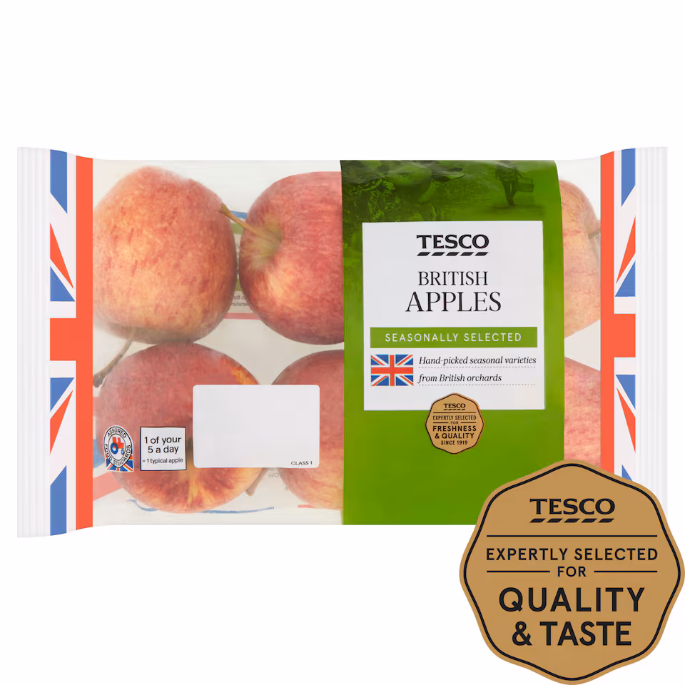 Tesco British Apples Minimum 5 Pack
