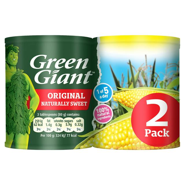 Green Giant Original Sweetcorn 2 x 198g