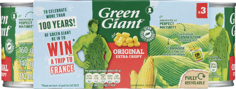 Maiskorn Extra Crispy 3x160g Green Giant