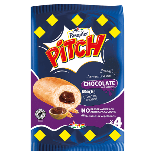 PITCH Chocolate & Hazelnut Filled x4