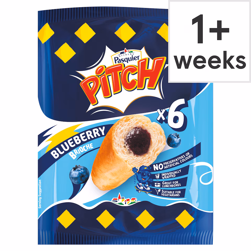 Brioche Pasquier Pitch New 6 Blueberry Brioche 210g