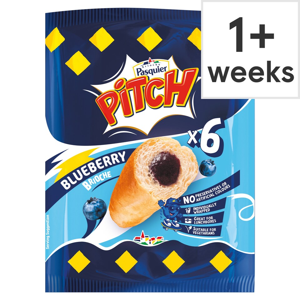 Brioche Pasquier Pitch New 6 Blueberry Brioche 210g