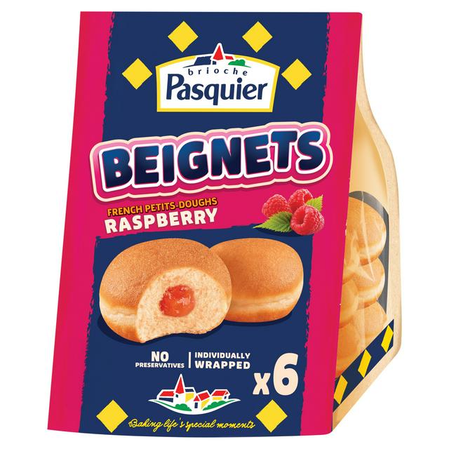 Brioche Pasquier Beignets Raspberry Doughnuts x6