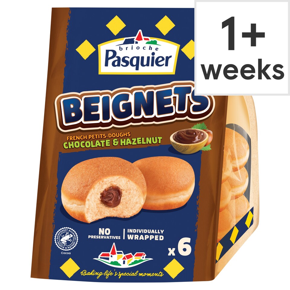 Brioche Pasquier 6 Beignets Chocolate & Hazelnut 270g