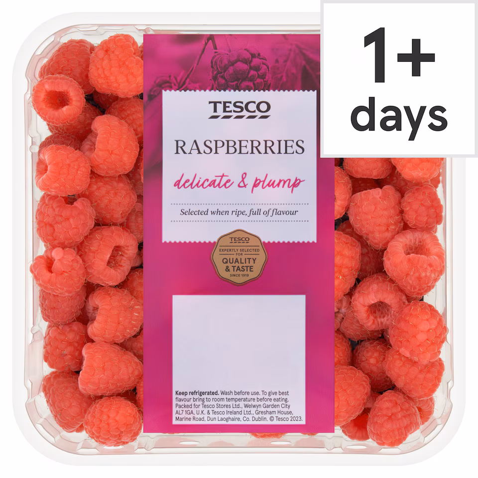 Tesco Raspberries 250G