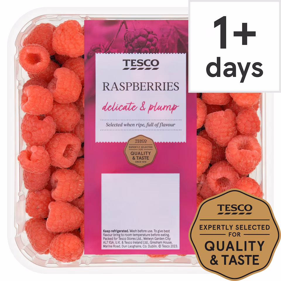 Tesco Raspberries 250G
