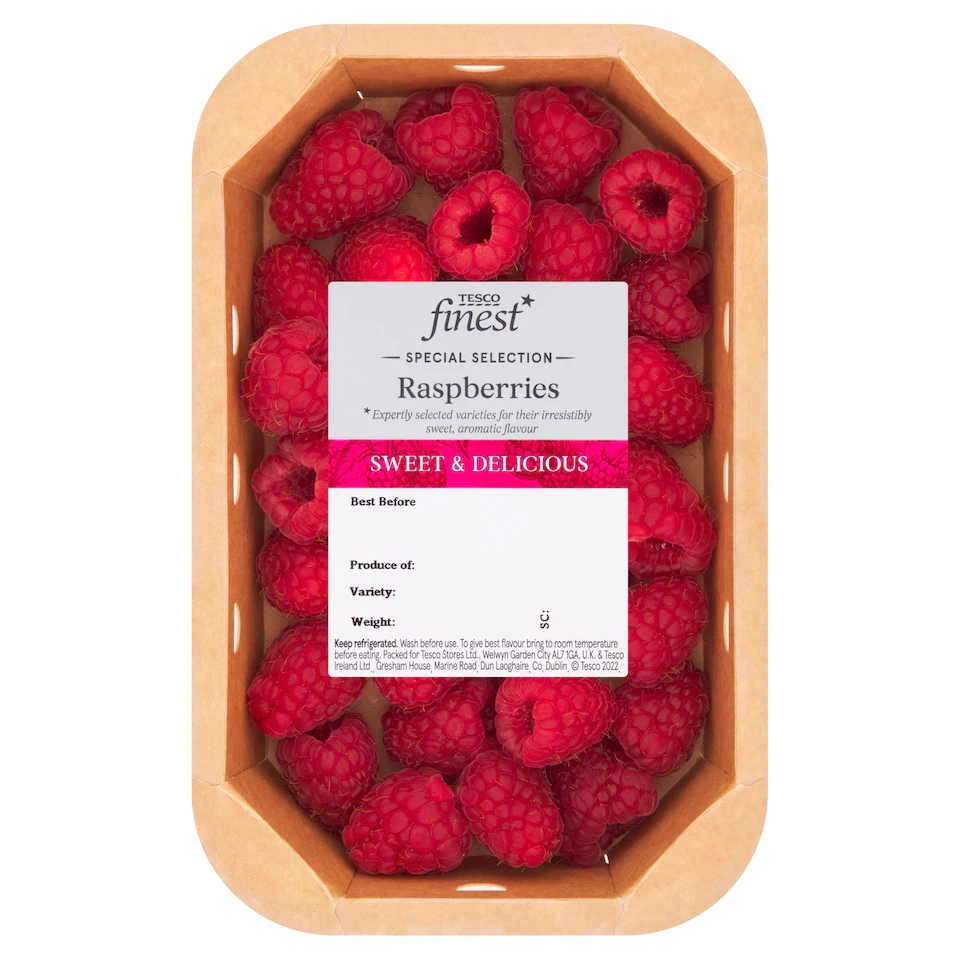 Tesco Finest Raspberries 150G