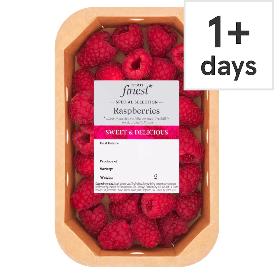 Tesco Finest Raspberries 150G