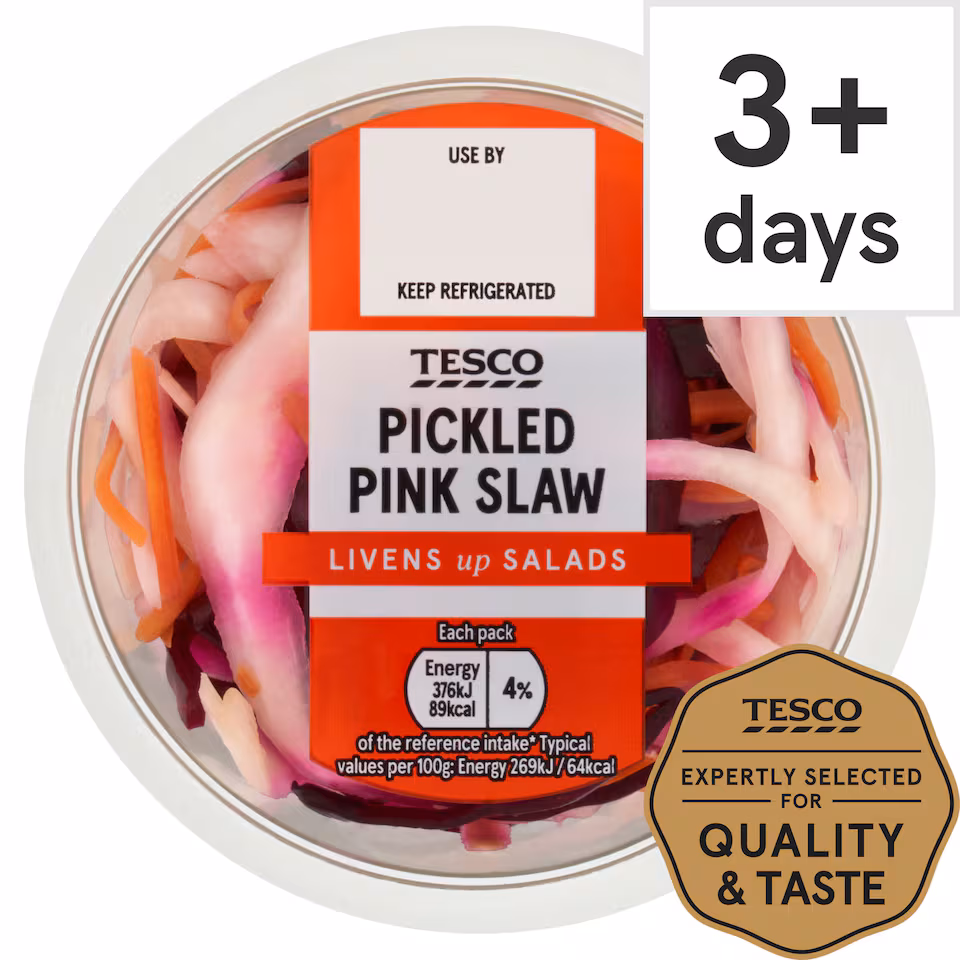 Tesco Pickled Pink Slaw 140G