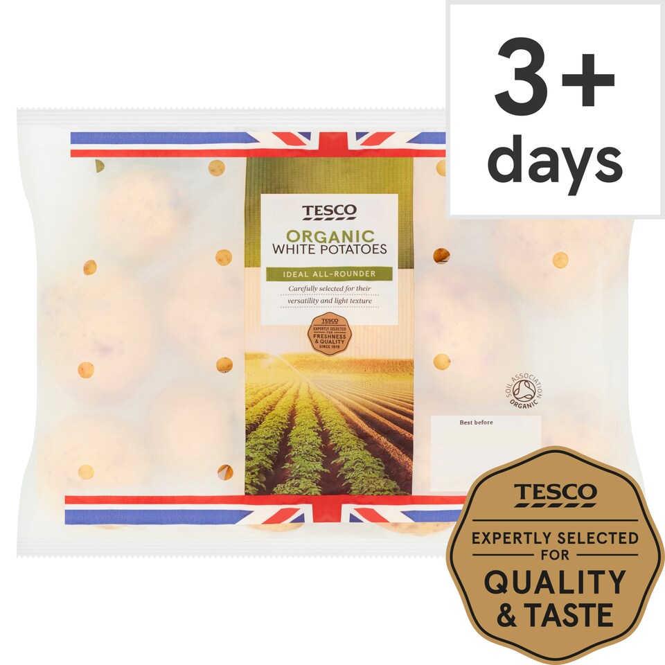Tesco Organic White Potatoes 1.5Kg