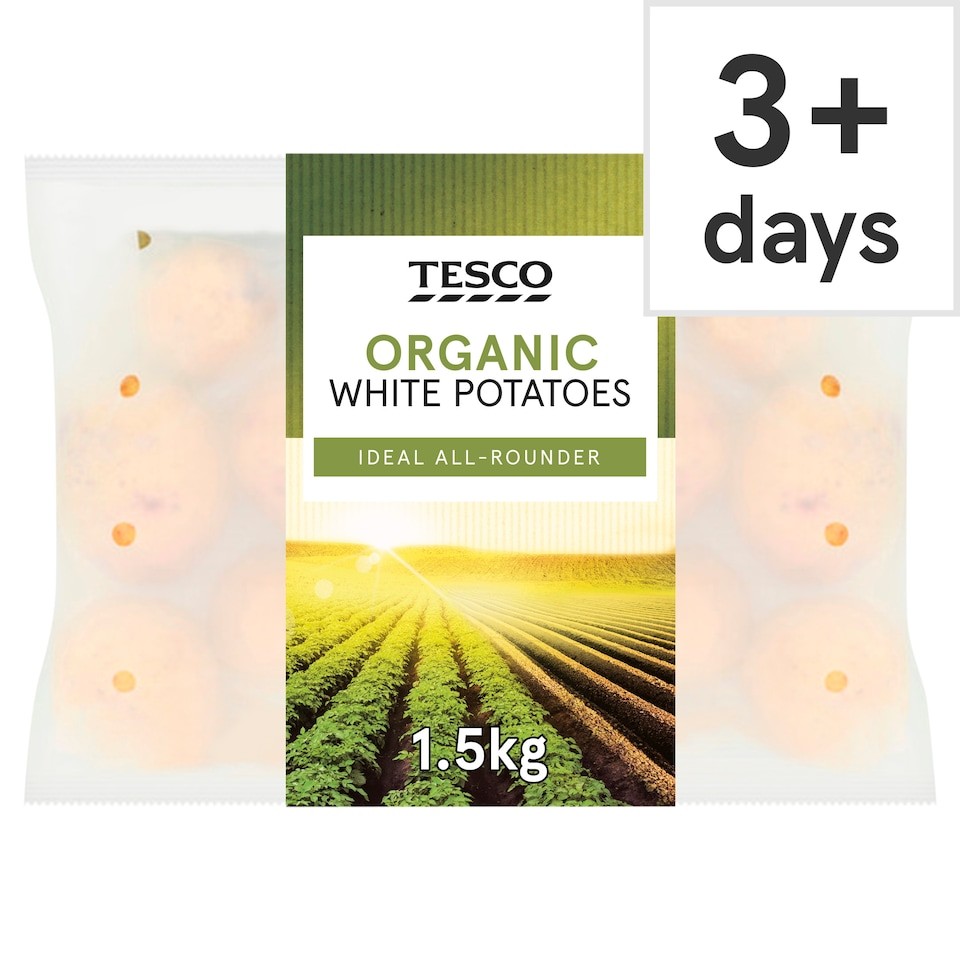 Tesco Organic White Potatoes 1.5Kg