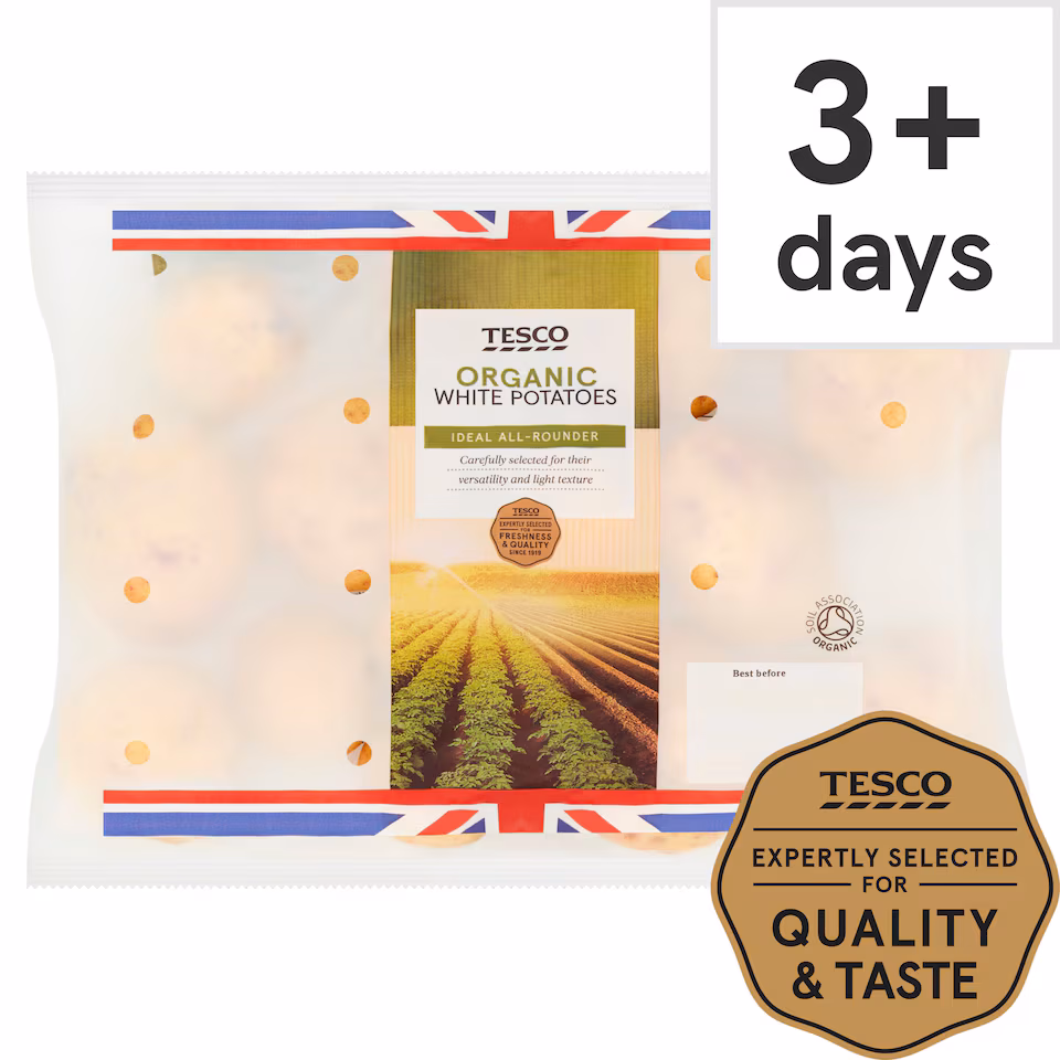 Tesco Organic White Potatoes 1.5Kg
