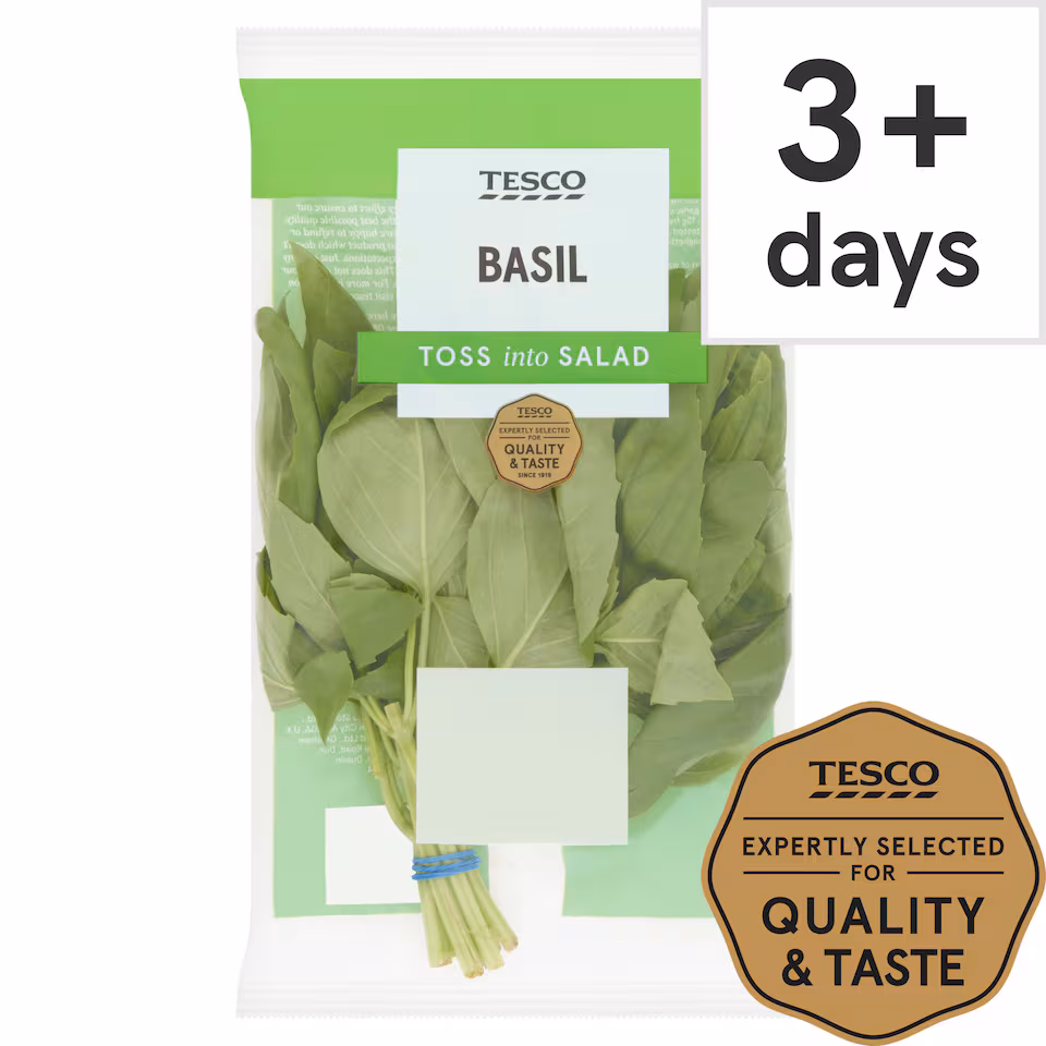 Tesco Cut Basil 30G