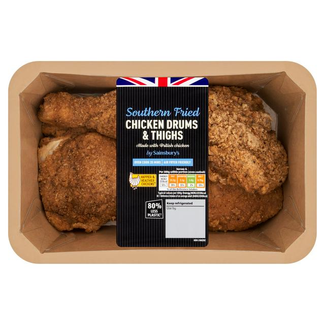 Sainsbury's Southern Fried Chicken Drums & Thighs 800g