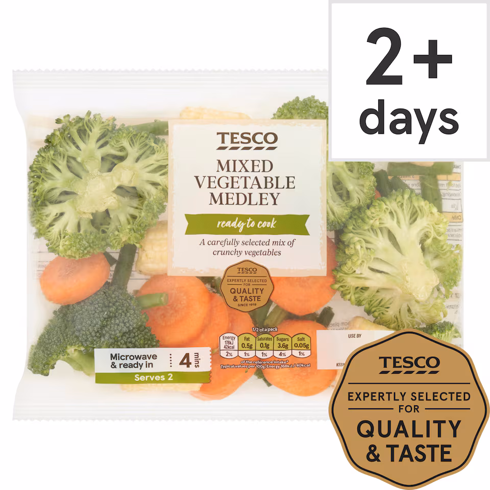 Tesco Mixed Vegetables 225G