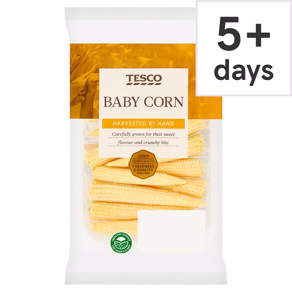 Tesco Baby Corn 130G