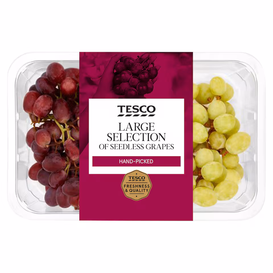 Tesco Large Selection Grapes 800G Pack