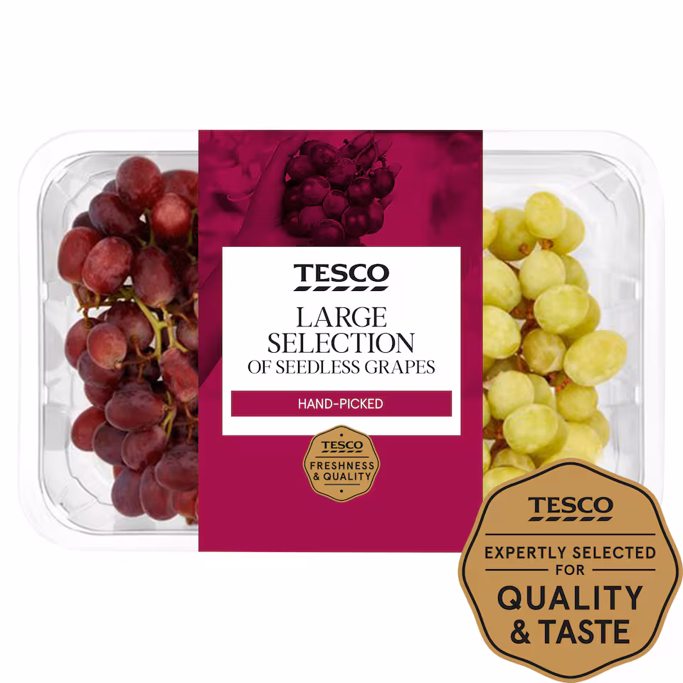 Tesco Large Selection Grapes 800G Pack