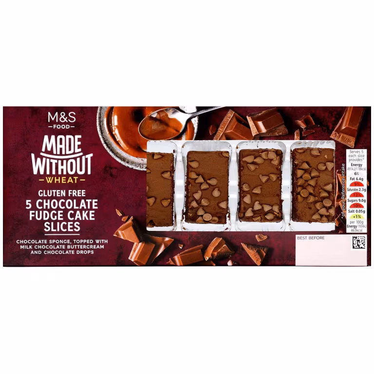 M&S 5 Chocolate Fudge Cake Slices