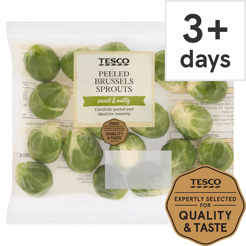 Tesco Peeled Brussels Sprouts 200G