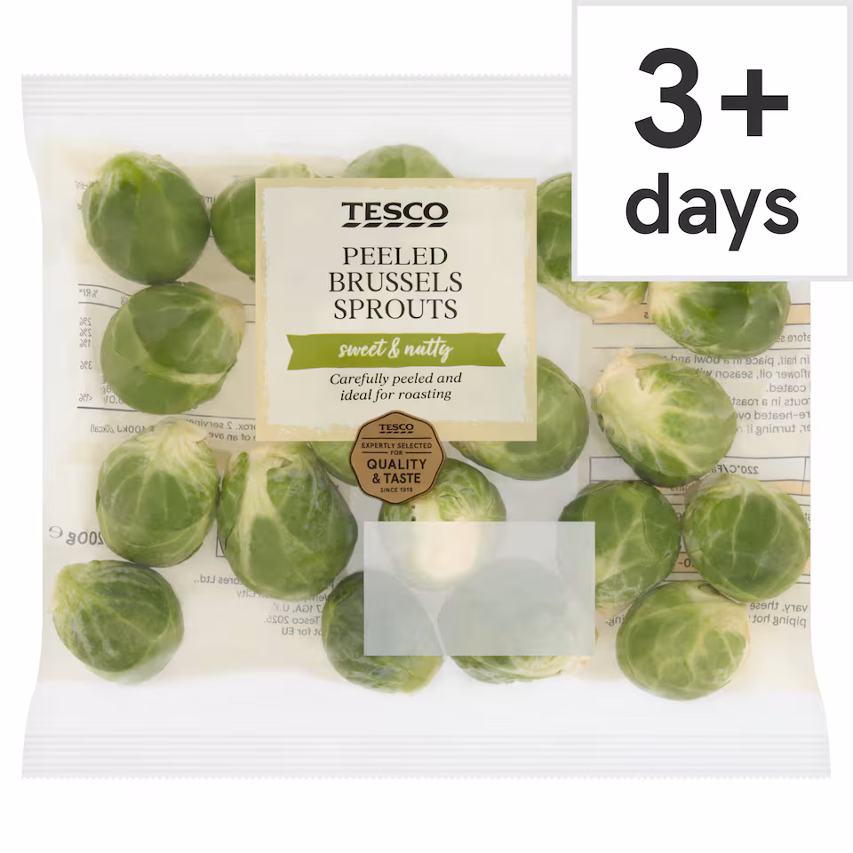 Tesco Peeled Brussels Sprouts 200G