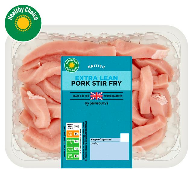 Sainsbury's Extra Lean British Pork Stir Fry 300g