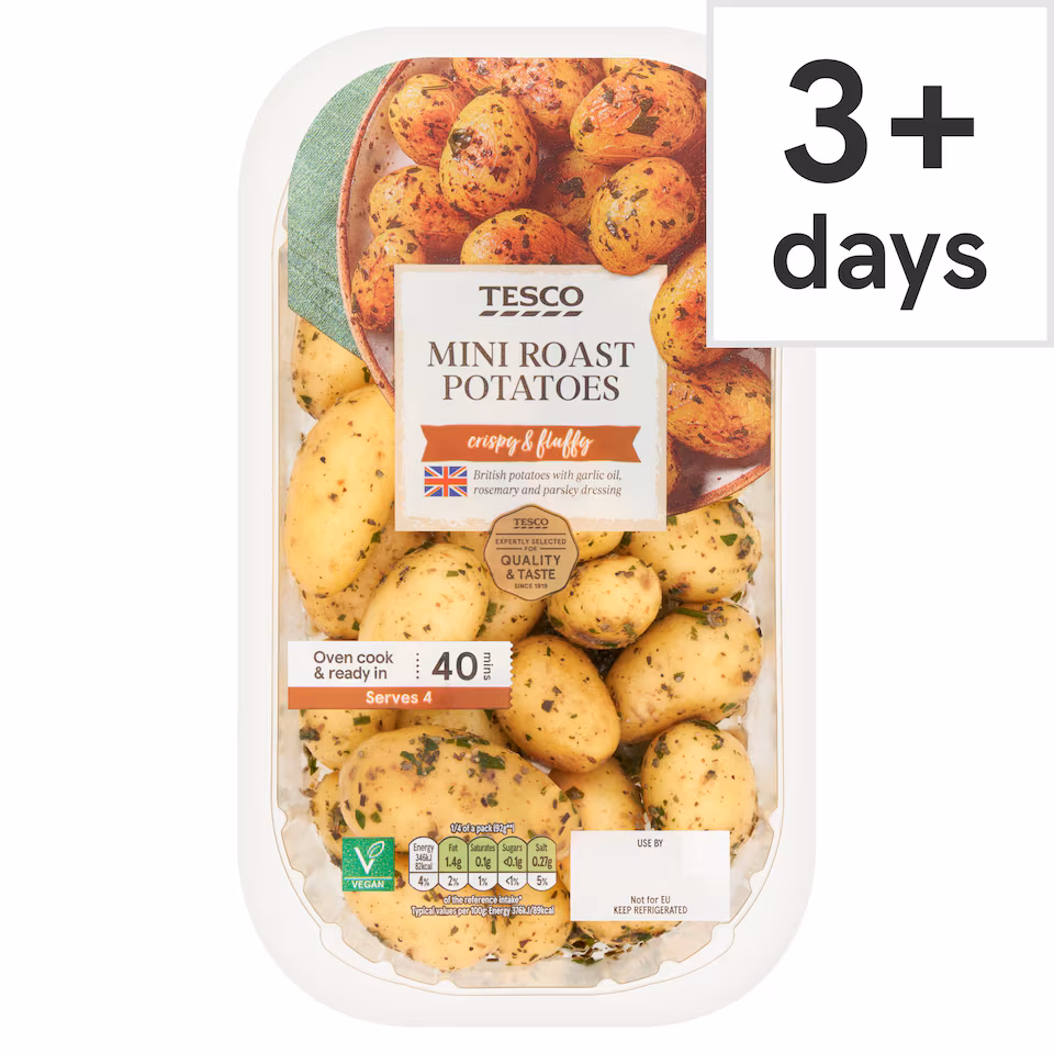 Tesco Mini Roast Potatoes 500G