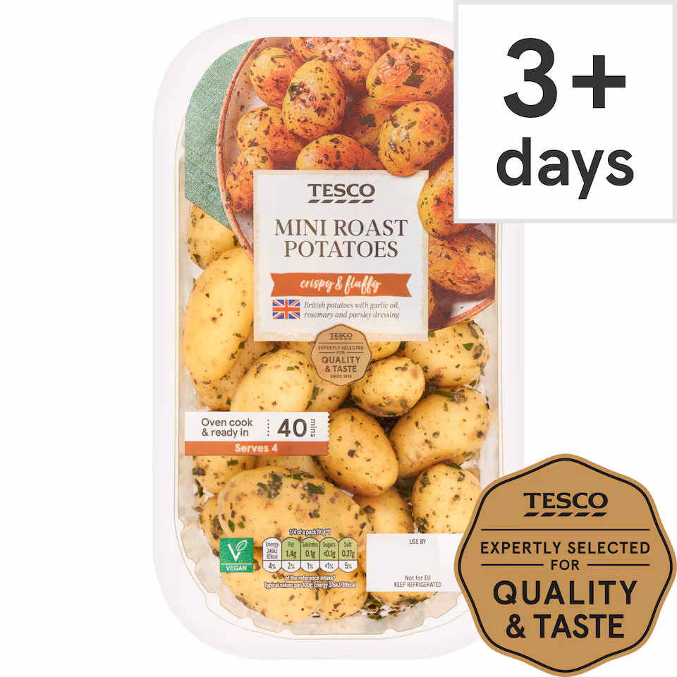 Tesco Mini Roast Potatoes 500G
